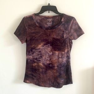 Purple Tie die Tee shirt